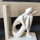 Paire de serre-livres figurines féminines
