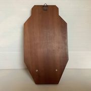Ruffony wooden holy water font in Art Deco style