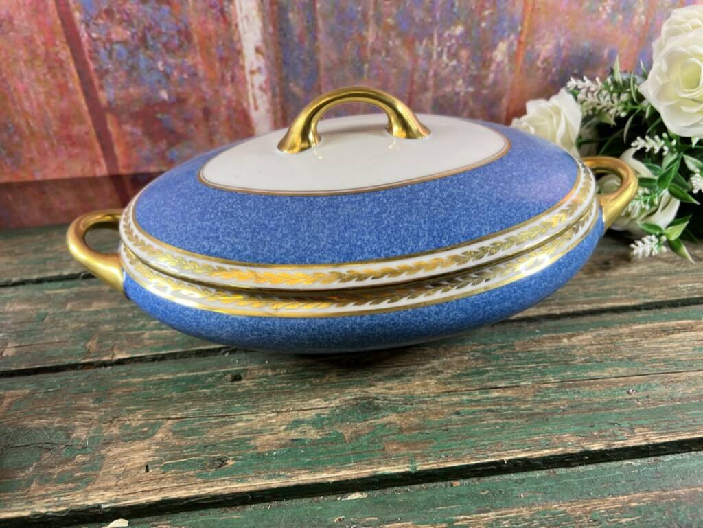 Vegetable tureen in Limoges porcelain Bernardaud
