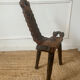 Brutalist tripod chair