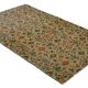 Vintage Turkish Oushak rug, floral beige and green, 263 x 158 cm.