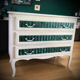 Commode Louis XV straw marquetry