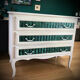 Commode Louis XV straw marquetry