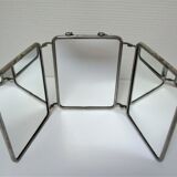 Early 20th century barber triptych mirror  - 19x44cm