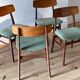 Set of 4 Scandinavian teak chairs – Model "Kristin" – 1960s