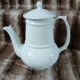 White ceramic coffee pot