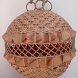 Vintage wicker lampshade