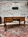 Flat desk in natural wood Louis XV style