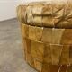 Patchwork leather storage pouf by De Sede, 1970s.