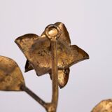 set Gilded Metal wall coat racks 1950s France