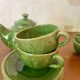 Biot glazed ceramic coffee or tea service from the 1960s