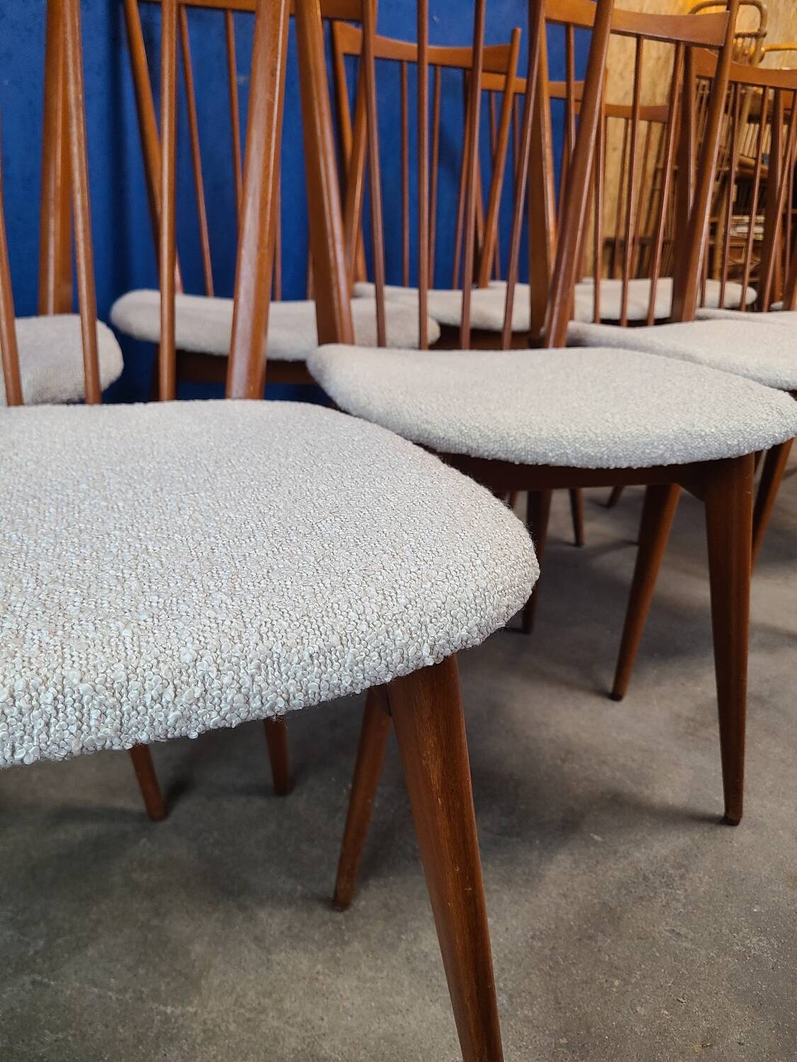 Chaises années 60 scandinave rénovées