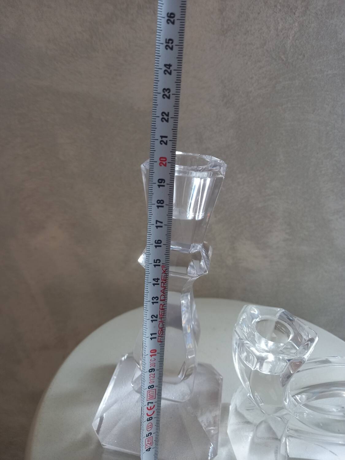 Crystal candle holder