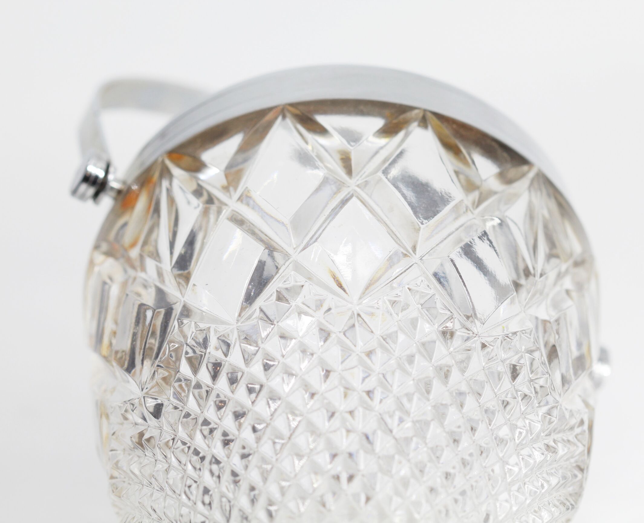 Vintage glass ice bucket