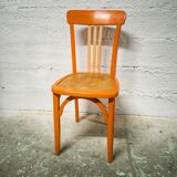 Orange bistro chair