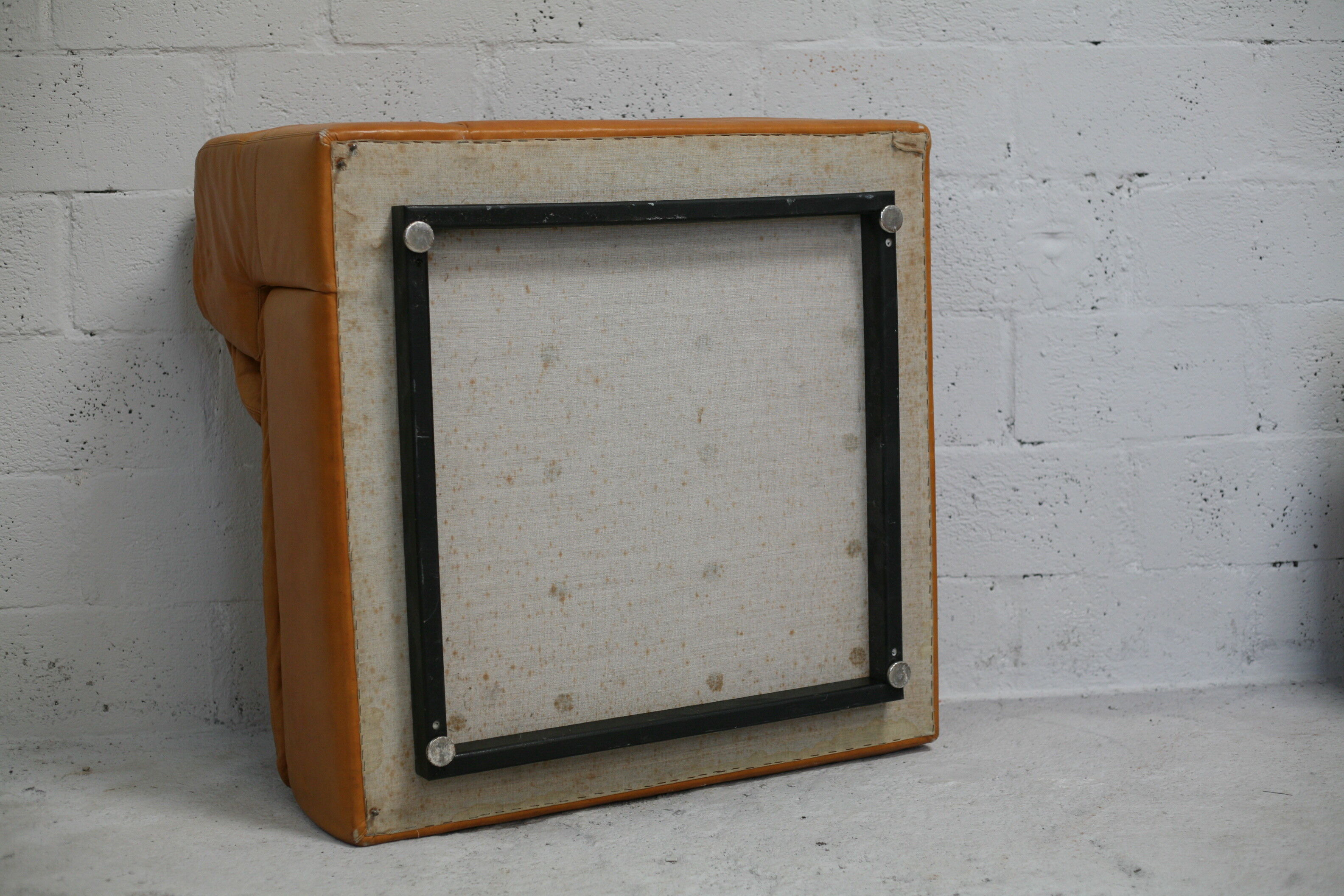 Leather modular sofa, 7 elements, 70s