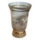 Vase sérigraphié à décor de biche et de cerf années 40
