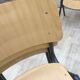 Lot de 6 chaises vintage Galvanitas couleur crème