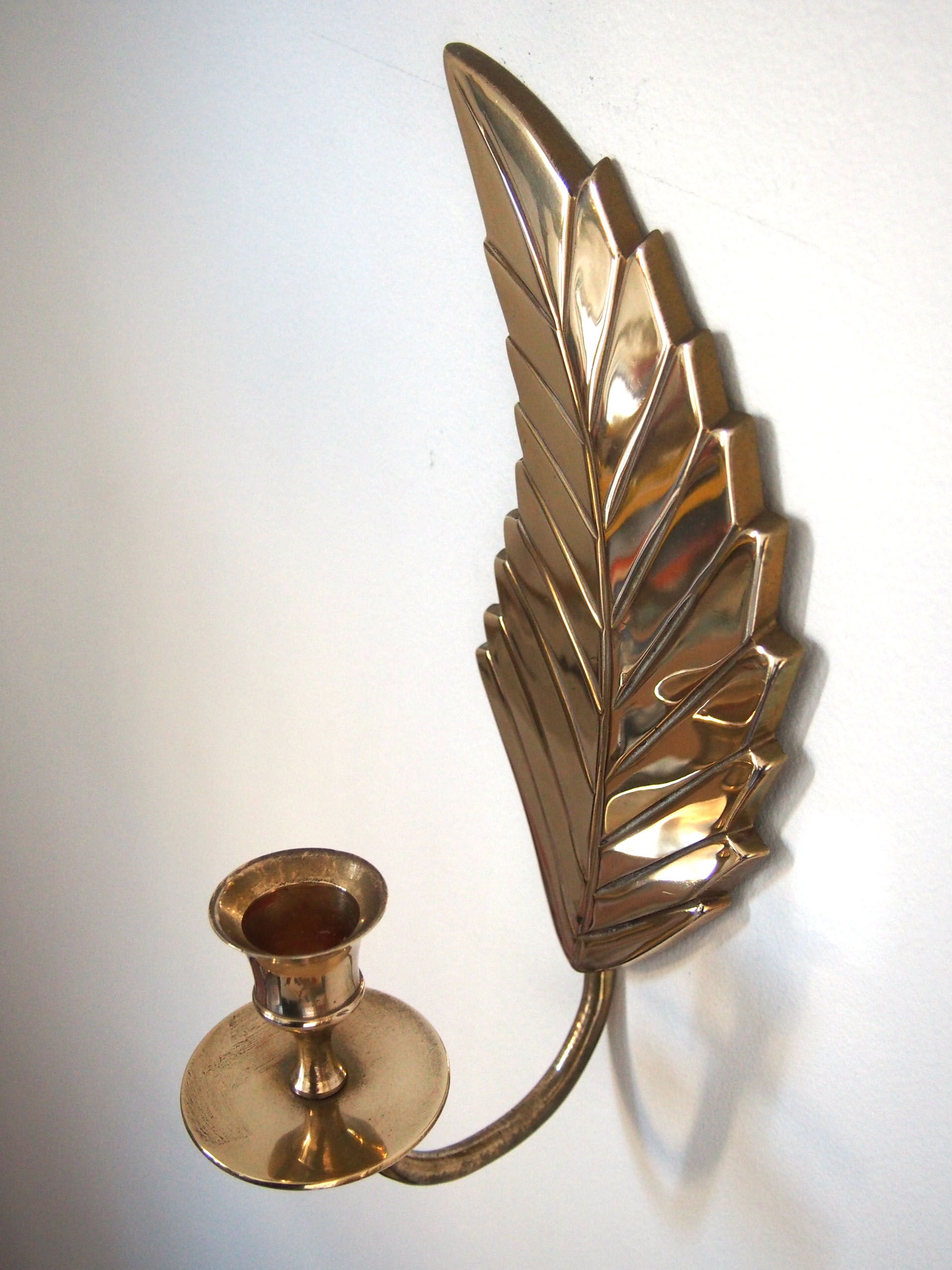 Candlestick sheet gold brass