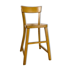 chaise haute en bois pour enfant