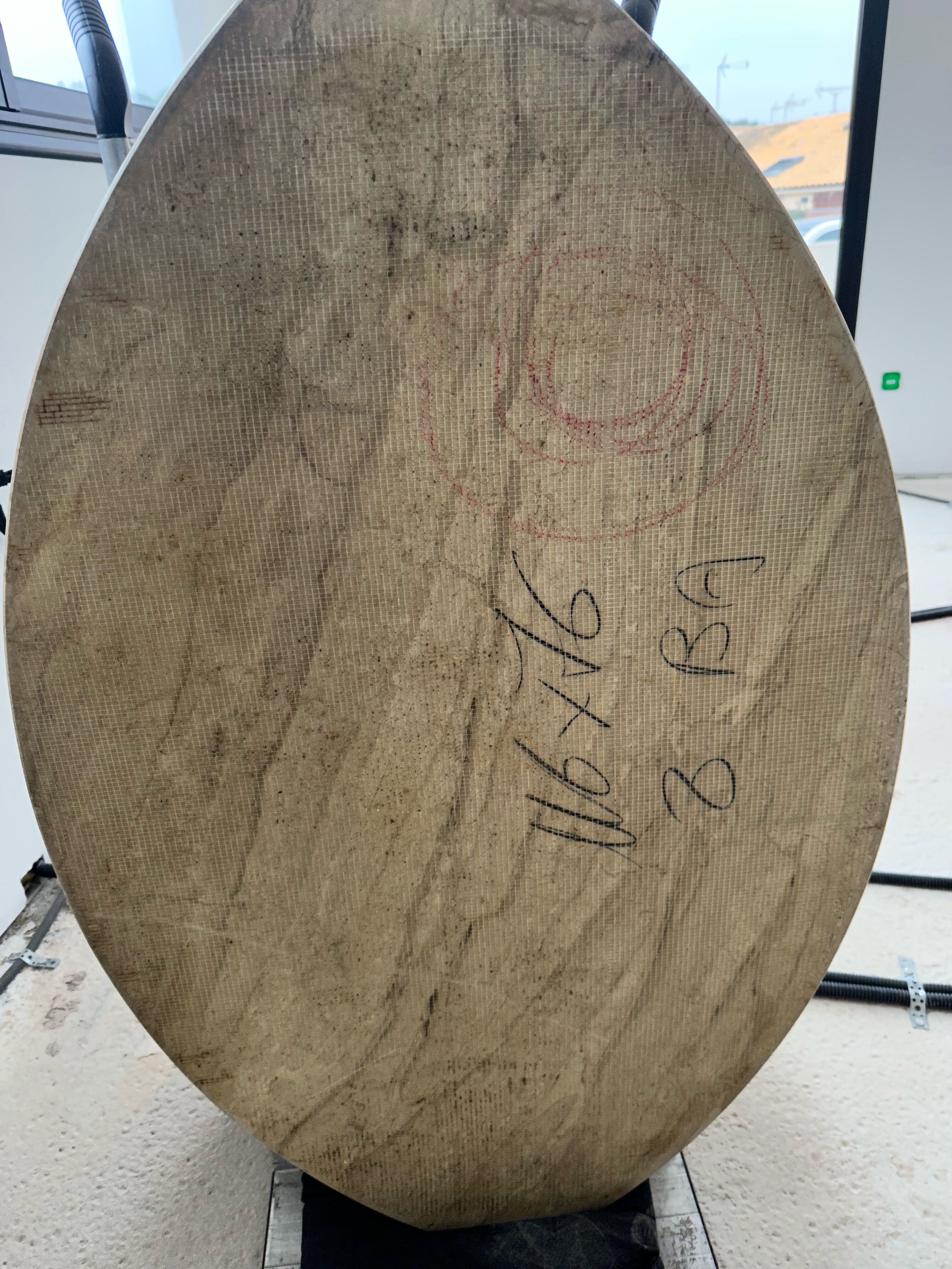 Travertine coffee table, Italian design of the 80s