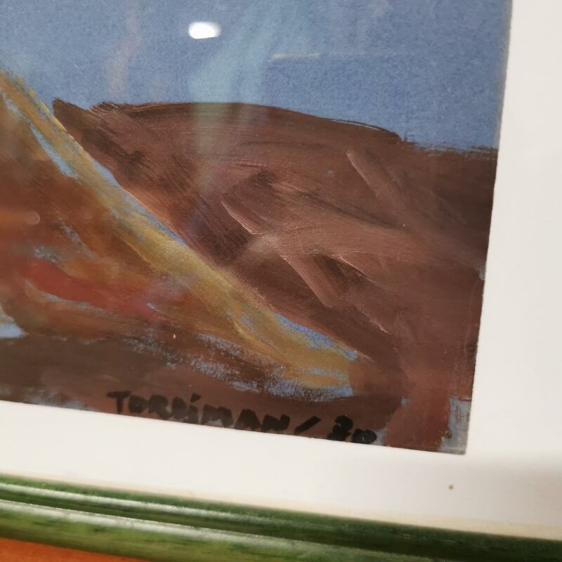 Painting of elongated nude