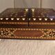 Box in wood marquetry with inclusion