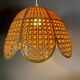 60s rattan flower chandelier