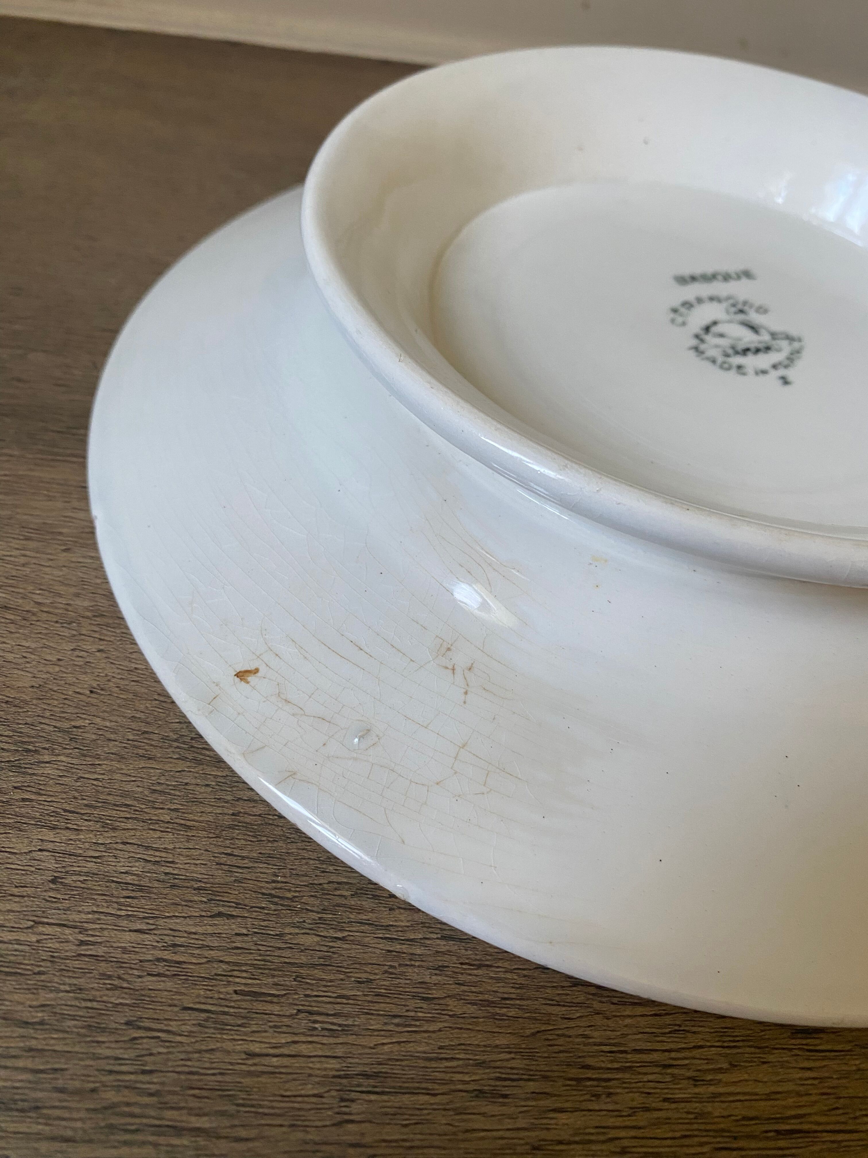 Ceranord Saint Amand Basque model standing dish