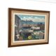Mid Century Swedish Oil on Panel – “Boats in Port” by Eskil Skans
