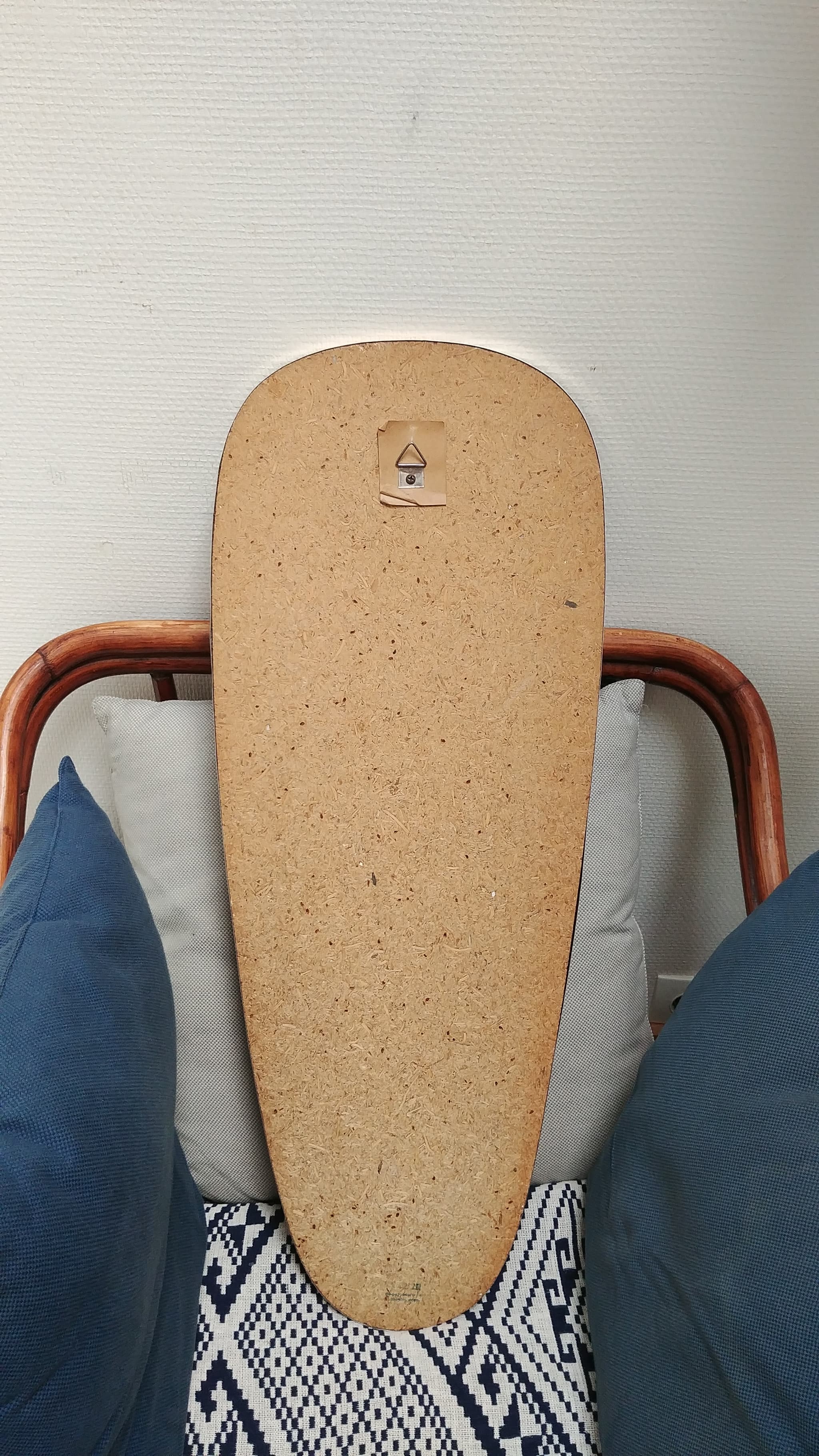 Mirror shape free 50s silver metal