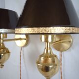 English style sconces by Erik Wärnå for EWÅ, Värnamo, Sweden. 1970's.