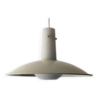 Suspension allemande opaline et métal, années 1960