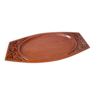 Carved wooden top