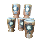 Tasses style mazagrans vintage