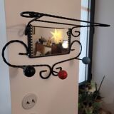 Wrought iron coat rack