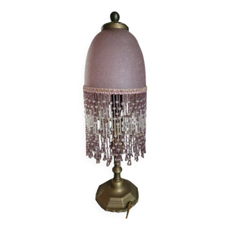 Bronze and glass paste lamp