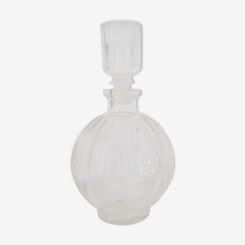 Carafe ball old white glass