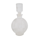 Carafe boule verre blanc ancienne