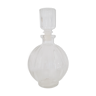 Carafe ball old white glass