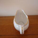 White fine porcelain saucière creation A. Deshoulières