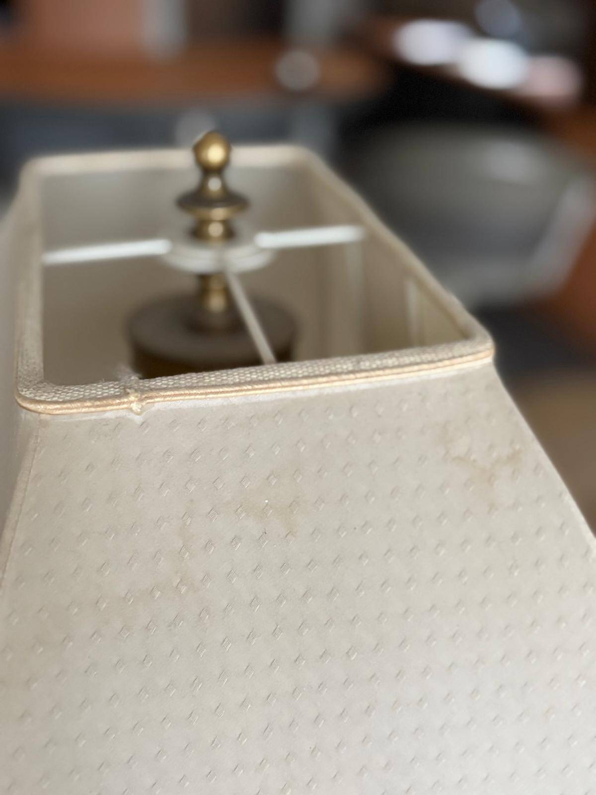 Pharaoh lamp 7 brass marble at Maison Jansen & Deknudt lighting