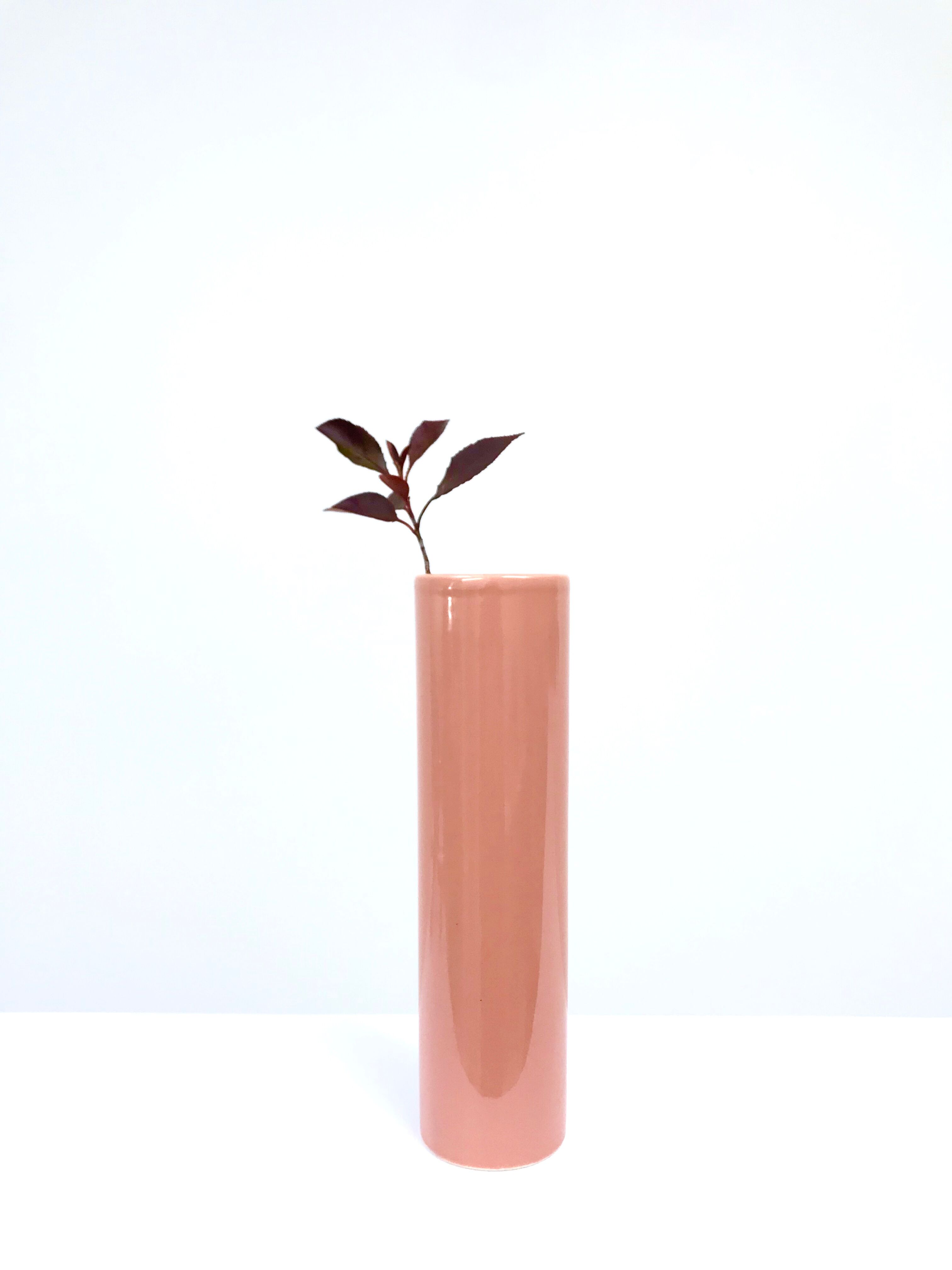 Pink ceramic vase