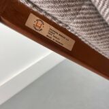 Svend Skipper Mobel Skippers Danois Beige du milieu du siècle, Canapé en teck, années 1960