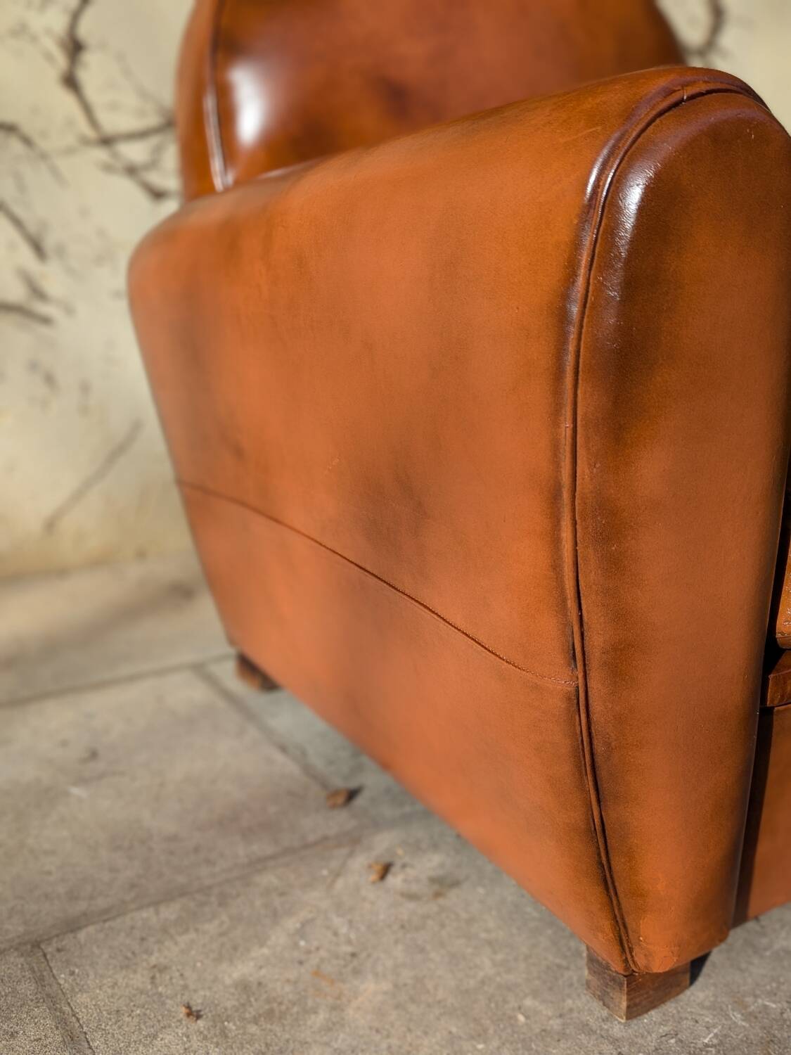 Fauteuil club en cuir