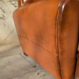 Fauteuil club en cuir