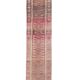 3x13 Rug For Entrway Pale Red Vintage Turkish Runner Rug, 84x394Cm
