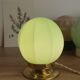 Green opaline table lamp