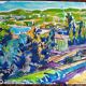 Pierre Lacroux (1909-1993) Gouache 24 x 32 cm - Beaulieu sur Mer 1981