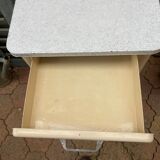 Furniture stored bottle in enamelled sheet metal